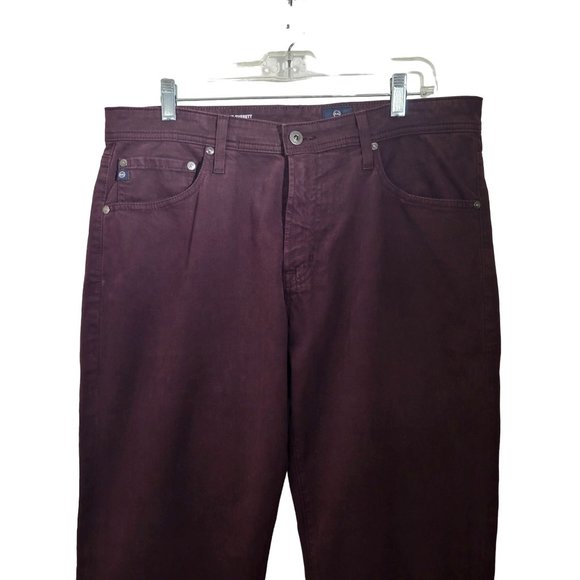 AG Adriano Goldschmied Plum Brushed Denim Jeans The Everett - Picture 4 of 7